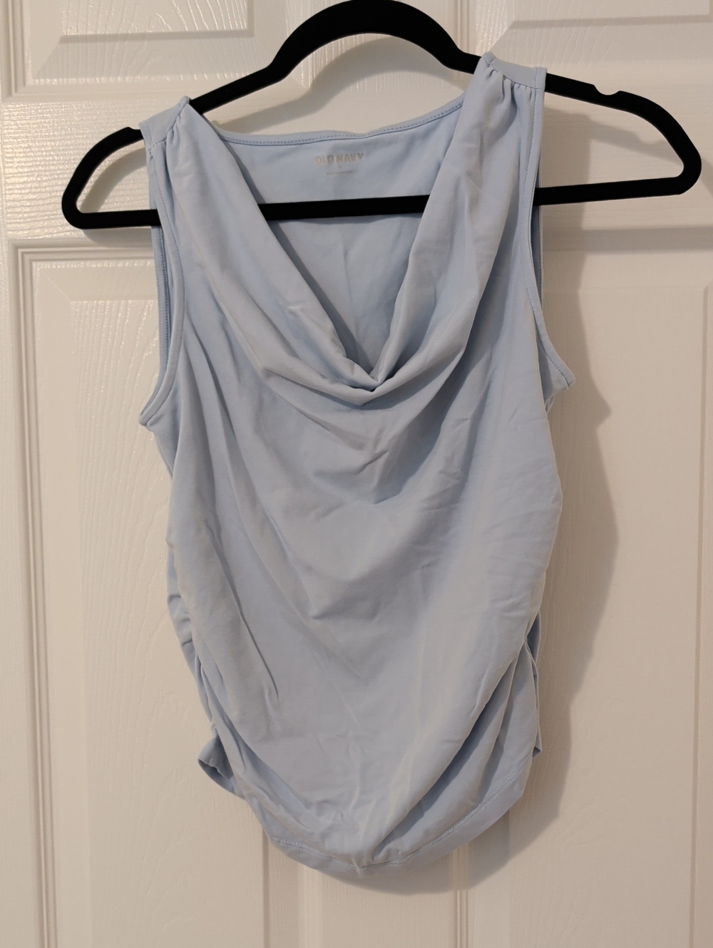 Old Navy Light Blue Draped Cowl Neck Camisole